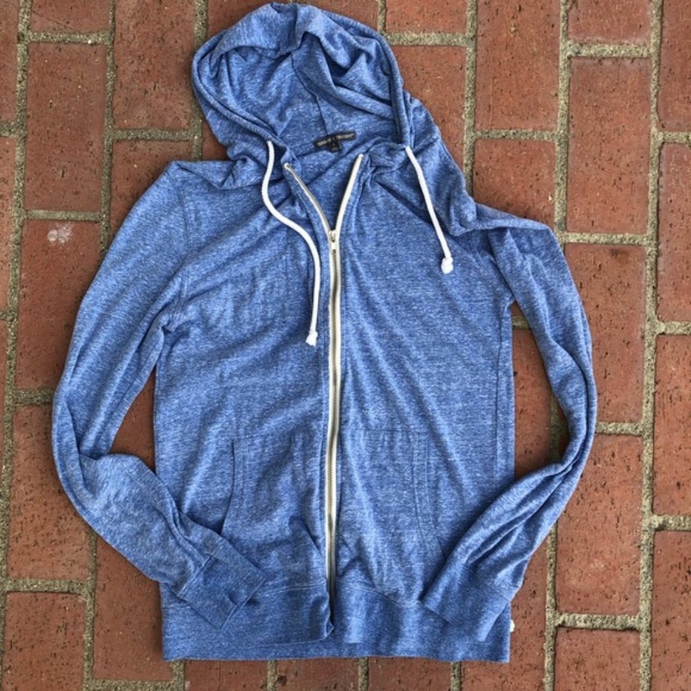 Threads 4 Thought Blue Zip Hoodie